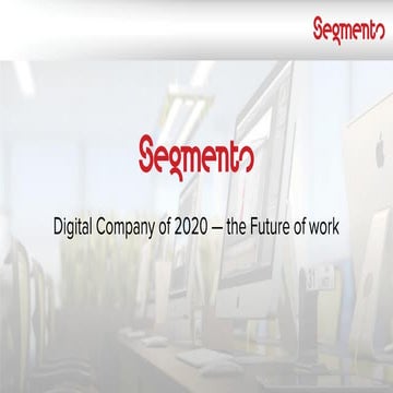 Data Science Week 2016. Segmento, "Digital Employee"