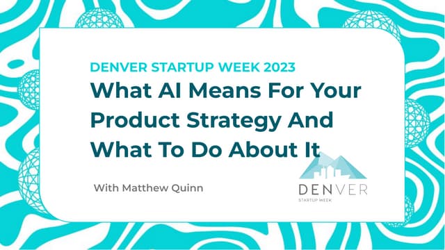 What AI Means For Your Product Strategy And What To Do About It
