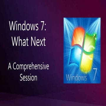Windows 7 What's Next