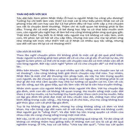 Dt6 thai do doi voi sex