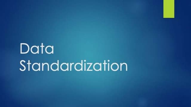 Data Standardization with Web Data Integration 