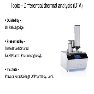 Differential thermal analysis (DTA)presentation.pdf