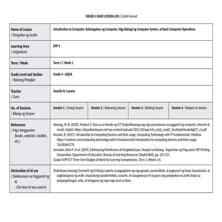 Basic Computer Operations - Epp 4 jdhfsdhhfu | PPTX