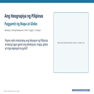 Kaalaman sa paggamit ng mapa | PDF