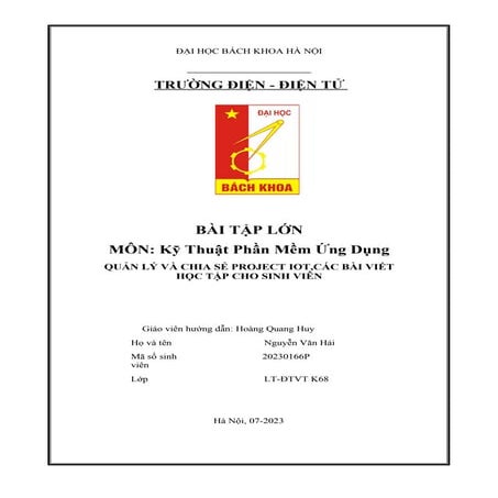 QUẢN LÝ VÀ CHIA SẺ PROJECT IOT,CÁC BÀI VIẾT HỌC TẬP CHO SINH VIÊN.docx