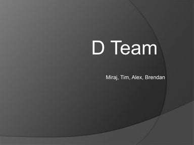D team weekly powerpoint presentation spqm