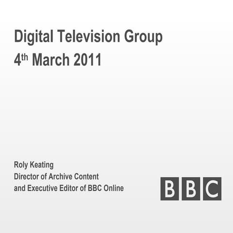 BBC's DTG Connected TV presentation