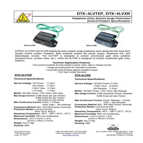 ditek-dtk-4lvxr-data-sheet-pdf