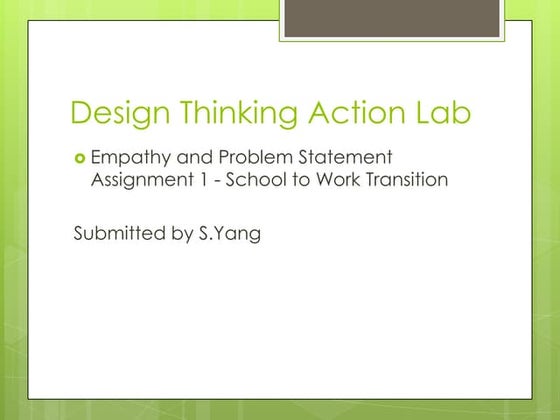 01 Empathize and define | PPT