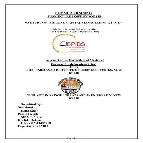 Dtl minor project rohit