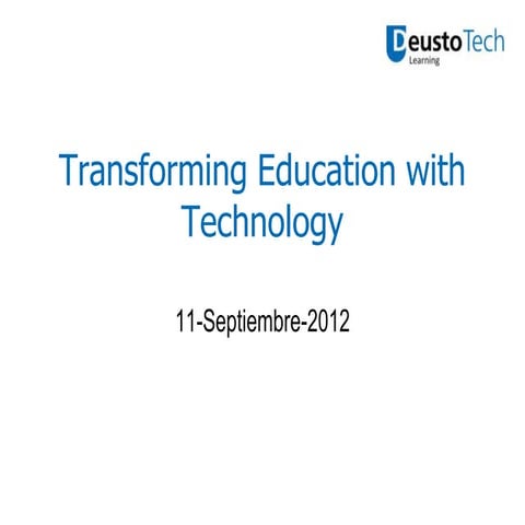 Presentación DeustoTech Learning