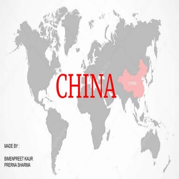 DEMOGRAPHIC TRANSITION MODEL OF CHINA 