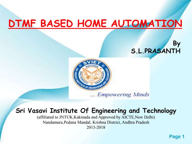 DTMF based home automation without using Microcontroller