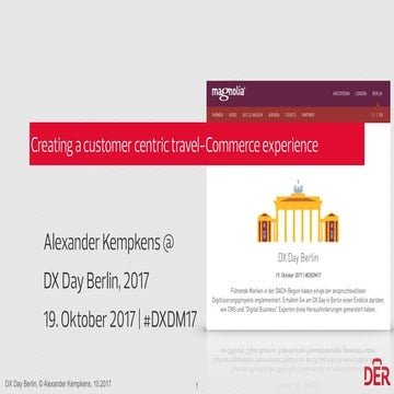Creating a customer centric travel-Commerce experience