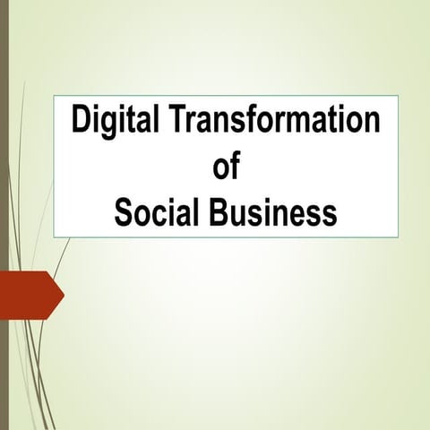 DT of Social Business how to be successs