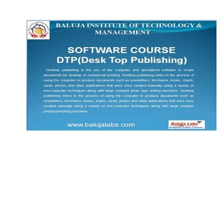 Dtp course