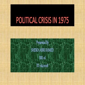 Political crisis in 1975