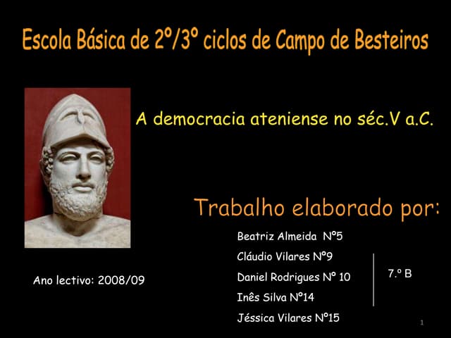 A Democracia Ateniense no séc. V a. C.