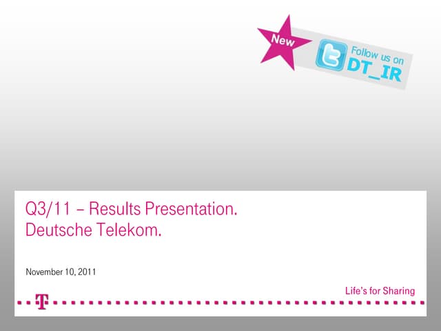 11Q3 Results for Deutsche Telekom