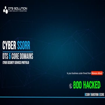 DTS Solution - Cyber Security Services Portfolio