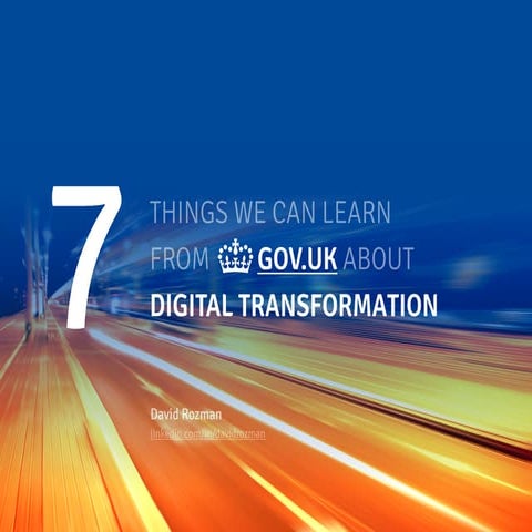 GOV.UK Digital Transformation Case