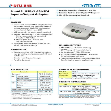 Dtu 245 leaflet