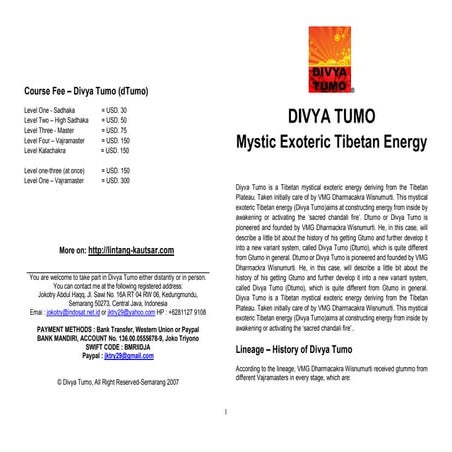 Gtumo leaflet | PDF