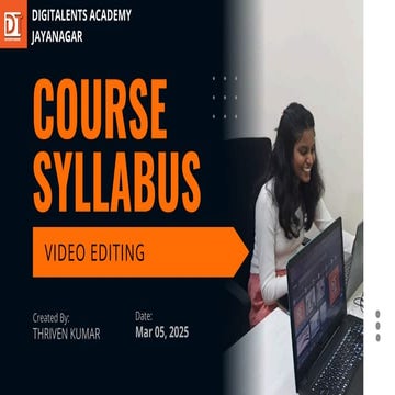 Comprehensive Video Editing Course with Premiere Pro & After Effects | PDF