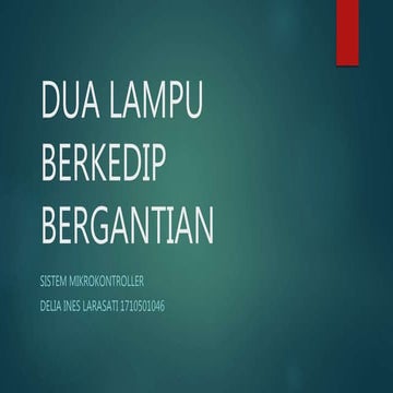 Dua lampu berkedip bergantian