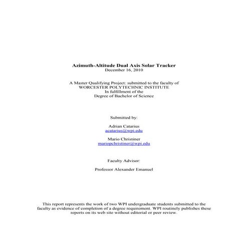 Dual axis tracker_final_report