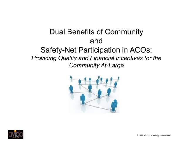 Dual benefits of chc and safety net...