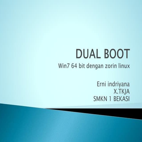 Dualboot windows 7 dengan zorin os