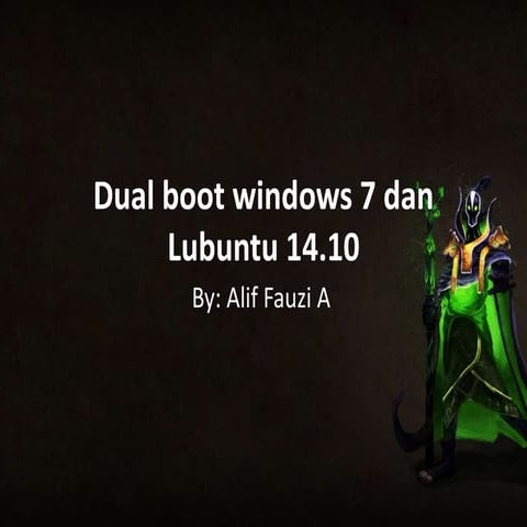 Dual Boot Windows 7 dan Linux Lubuntu
