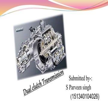 Dual cluth  transmission