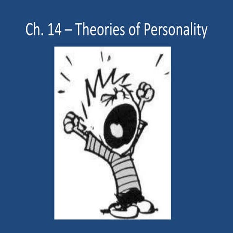 Dual credit psychology notes   chapter 14 - personality - shortened for slide share
