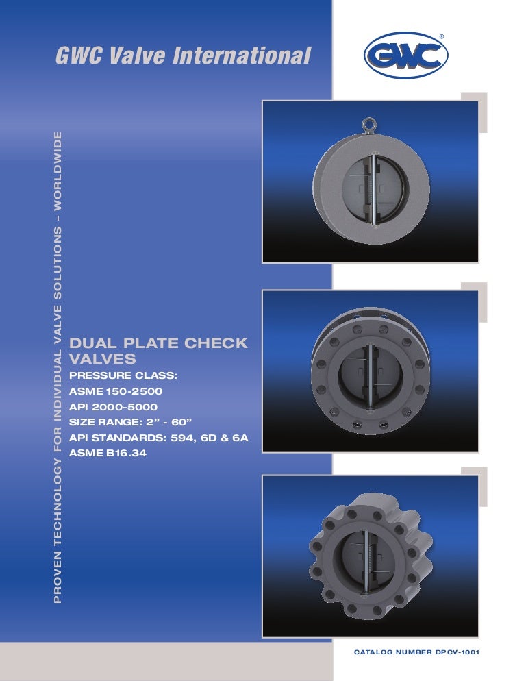 GWC Valve International Dual Plate Valves
