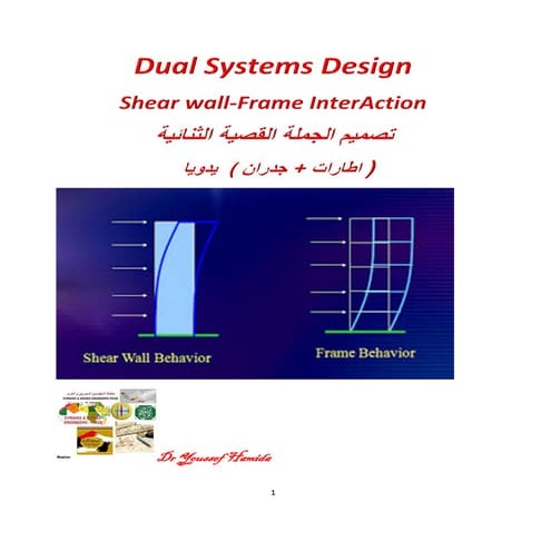 Dual Systems Design Shear wall-Frame InterAction تصميم الجملة القصية الثنائية...