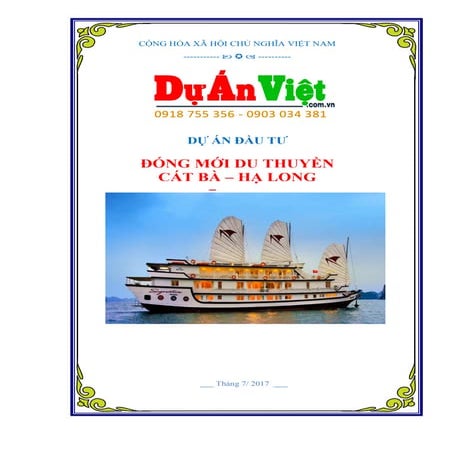 Dự án Đóng mới tàu và du thuyền tại Cát Bà - Hạ Long - www.duanviet.com.vn - ...