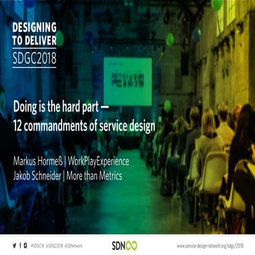 Doing is the hard part — 12 commandments of service design | PDF