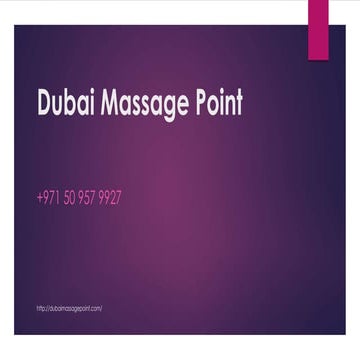 Dubai massage point