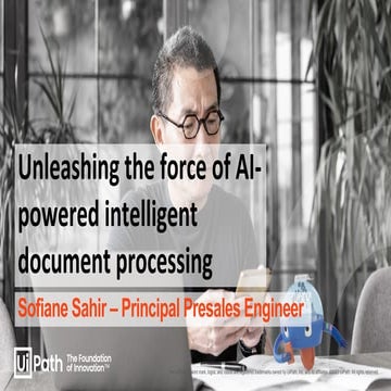 Unleashing the force of AI-powered intelligent document processing