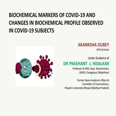 Biochemical Markers in Covid-19