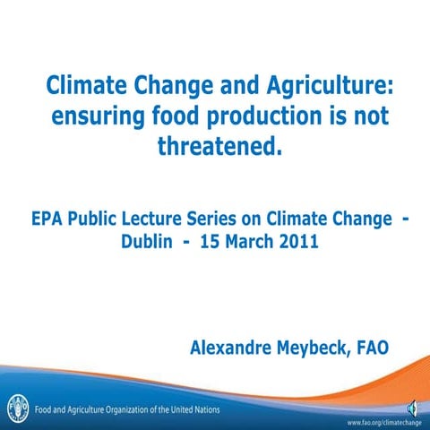 the impact of climate change on global food security | PPTX