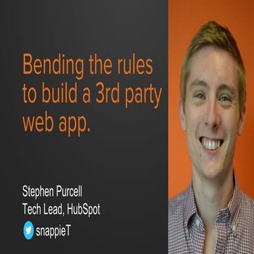 Bending the rules to build a 3rd party web app