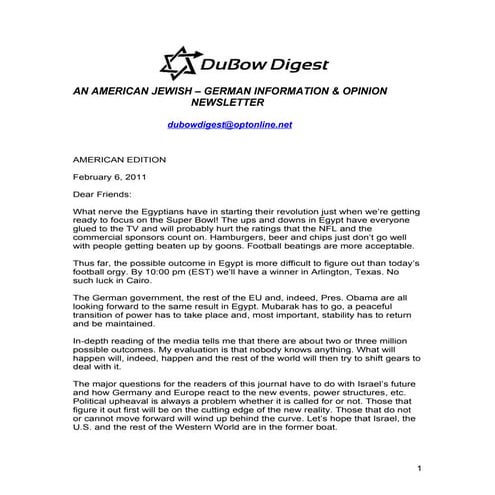 DuBow Digest american edition feb. 8, 2011 (2)