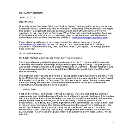 Du bow Digest Germany Edition June 12, 2011