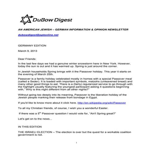 Du bow digest germany edition march 6, 2013