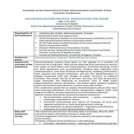 Dubrovnik IPSA 2015 Invitation