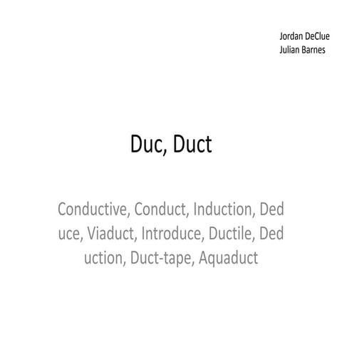 Duc, duct | PPTX