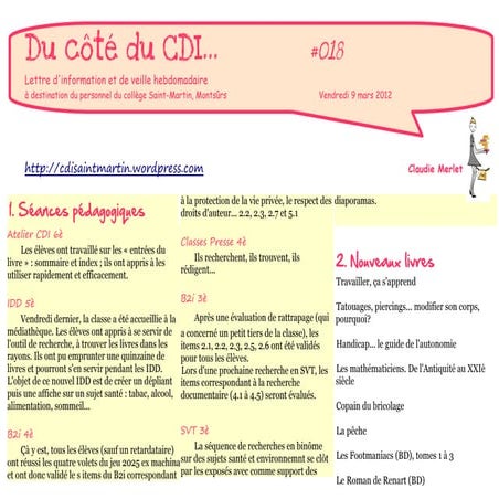 Du côté du cdi 18 9mars